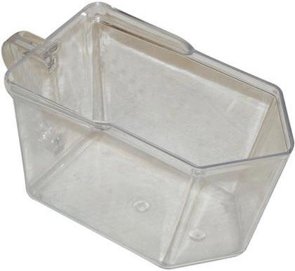 Klar plastbeholder til køkkenet 10 × 12 × 19,5 cm
