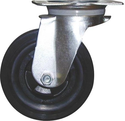 Drejeligt hjul 160 mm, bæreevne 100 kg