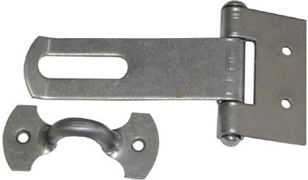 Hængselhaspe 100 mm stål