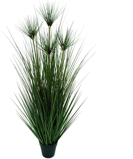Garden Line kunstig dekorativ papyrus i potte 120 cm