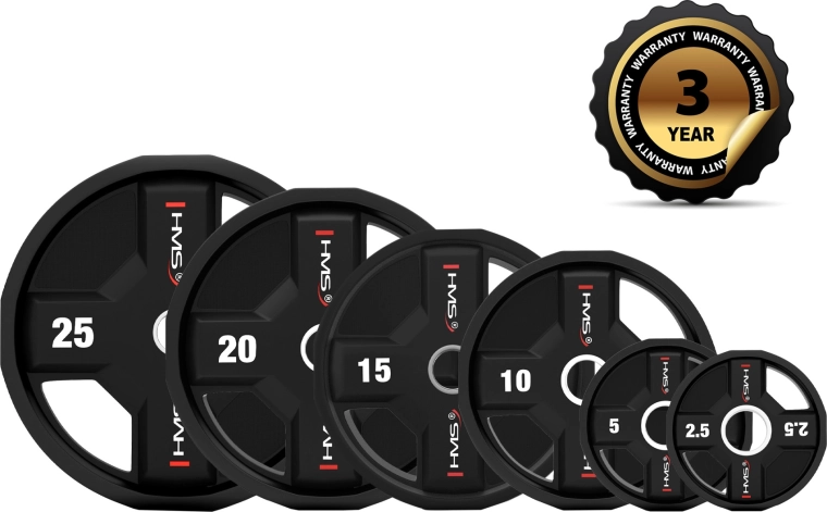 Olympisk polyurethanskive 10 kg HMS