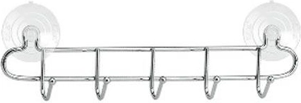 Badeværelseskrog med 5 kroge, bredde 32 cm, krom