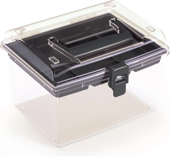 Plastorganizer med transparent låg 195 × 174 × 135 mm NUF HIGH