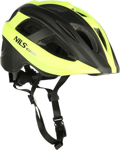 Cykelhjelm NILS Extreme MTV35J limegrøn – S (48-53 cm)