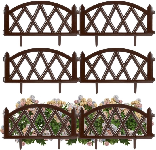 Brunt havehegn 50 × 30 cm, sæt med 6 stk.