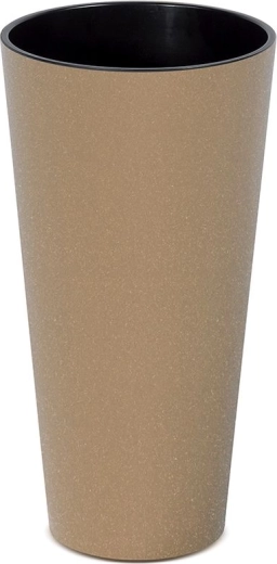 Blomsterpotte Tubus Slim Eco Wood 30 cm med indsats – naturo