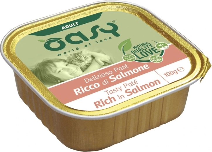 Oasy Tasty Pate Adult med laks 100 g