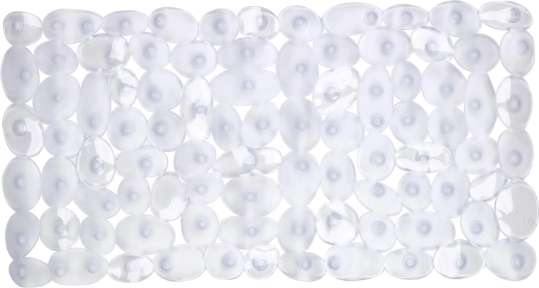 Skridsikker bademåtte til badekar 70 × 36 cm transparent