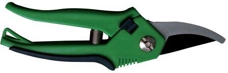 Havehalvrunde beskærersakse 21 cm i stål, skærediameter 20 mm, grøn