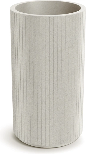 Coro Round High blomsterkrukke 40 cm – sandfarve