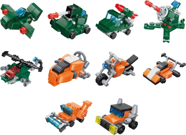 Byggesæt Qman Trans Collector 3-i-1 sæt 10 stk.