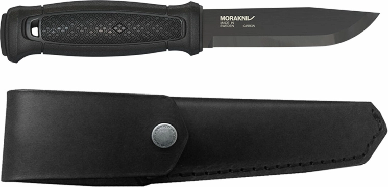 Morakniv Garberg Black Carbon outdoor-kniv 10,9 cm med læderskede