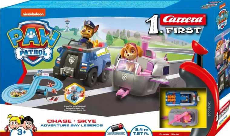 Carrera First racerbane PAW PATROL Chase og Skye 2,4 m