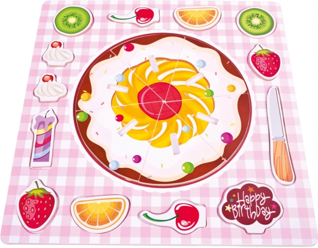 BINO træpuslespil kage