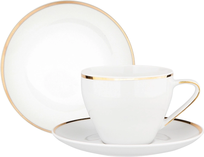 MariaPaula Moderna Gold kaffeservice til 6 personer (18 dele)