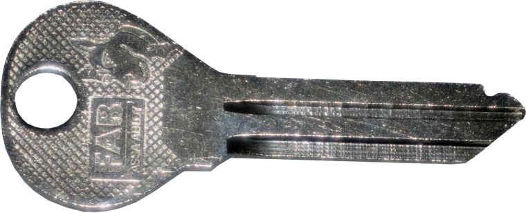 Reserve-nøgle til FAB-cylinder, sikkerhedsklasse 2