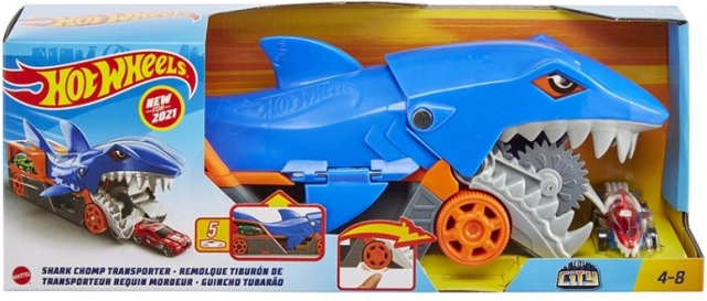 Hot Wheels City Hajtransportør – haj biltransporter