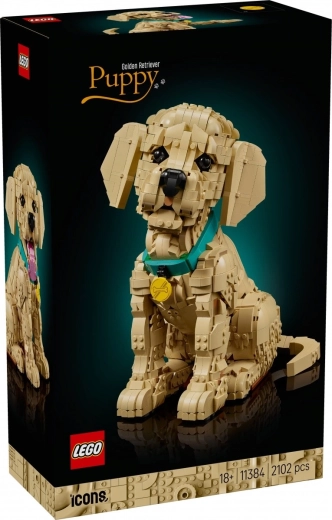 LEGO Icons hvalp golden retriever
