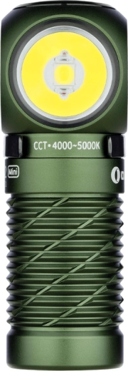 Pandelygte og EDC-lygte OLIGHT Perun 2 Mini OD Green med rødt lys