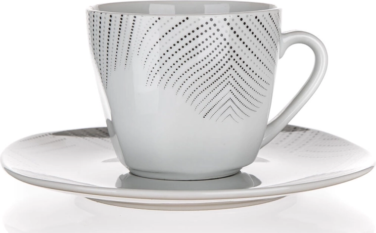 Porcelænskop med underkop 200 ml Charme