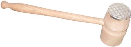 Ensidet kødhammer 33 cm træ og metal