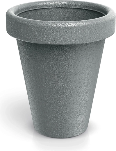 Plastblomsterkrukke Origina 39 cm – grå sten