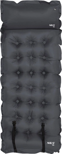 Selvoppustelig liggeunderlag med pude NILS Camp, mørkegrå
