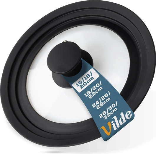 Universelt glas- og silikone­låg 16/18/20 cm Vilde