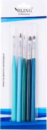 Sæt negledekorationspensler BLING Professional - 5 stk.