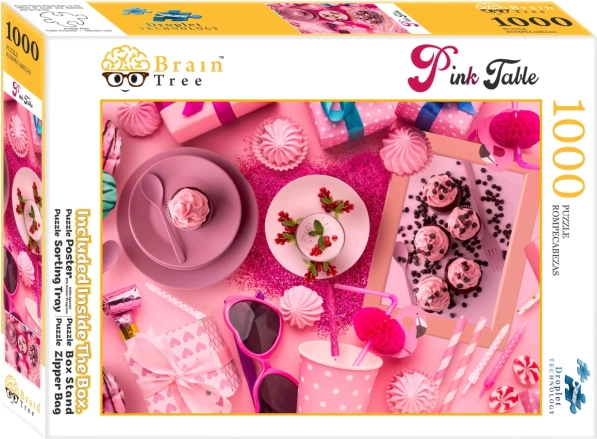 Puslespil Brain Tree Lyserødt Dækket