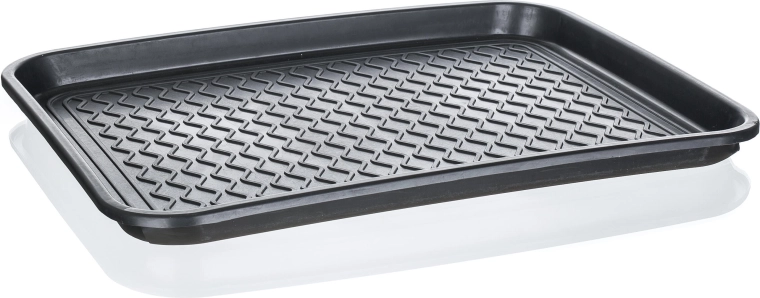 Plastisk drypbakke til fodtøj 50 × 38 cm sort