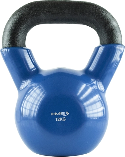 Kettlebell HMS 12 kg med vinylbelægning