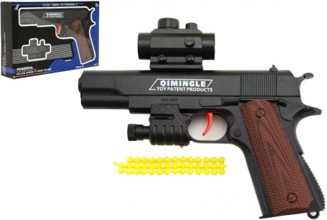 Plastpistol til bløde kugler - 20 cm