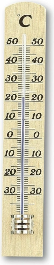 Indendørs termometer i bøgetræ TFA