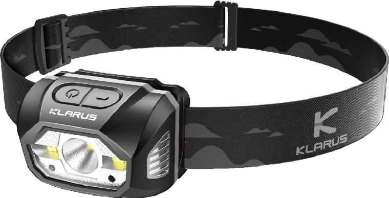 Klarus HM1 grå genopladelig pandelampe med bevægelsessensor 440 lm, 1800 mAh