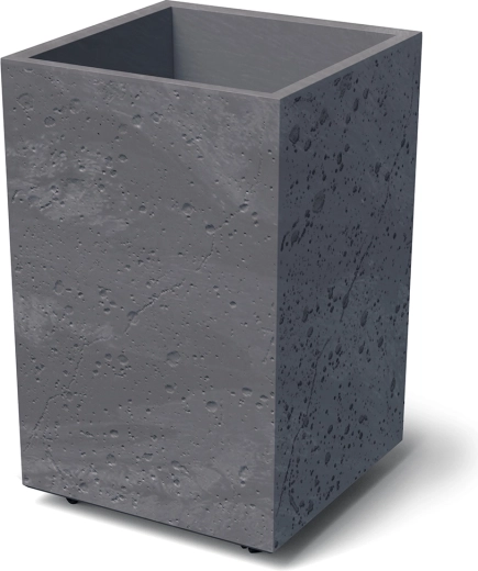 Sierra Square High plantekasse betonlook 38,5 cm marengo