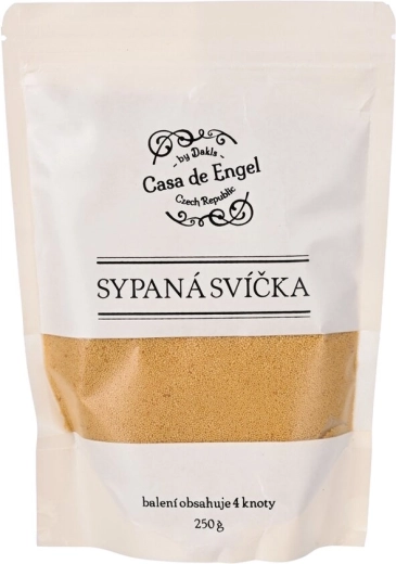Voks til strølys, beige, med 4 væger, 250 g