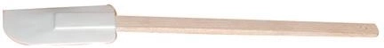 Køkkenspatel 29,5 cm med træhåndtag, hvid