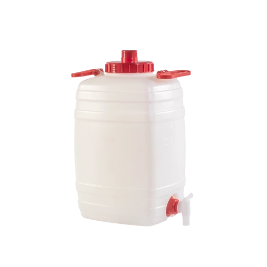 Plasttønde 20 l med skruelåg, håndtag og udluftning