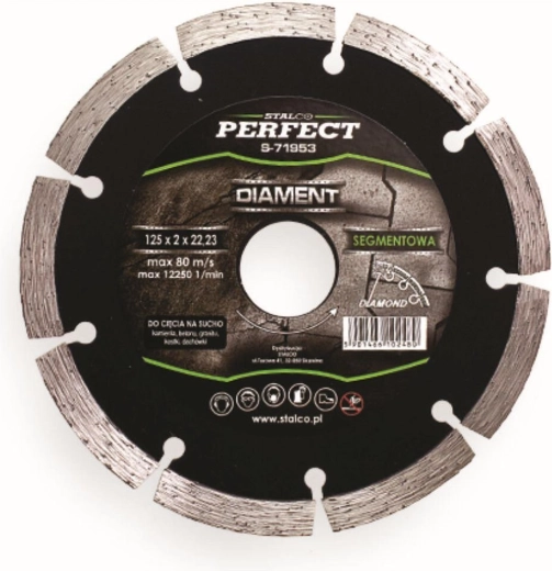 Diamant segmenteret klinge 125 mm STALCO