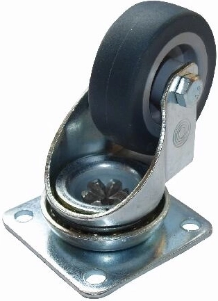 Drejelige møbelhjul til parket 30 mm, gummi (4 stk.)