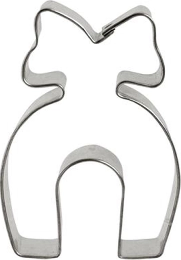 Småkageudstikker hestesko med sløjfe 6 cm