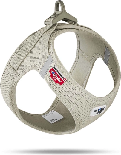 Curli hundesele Air-Mesh med spænde, lysebeige, størrelse L (8–13 kg)