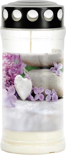 Gravlys Provence – brændetid 4 dage, hjerte af blomster