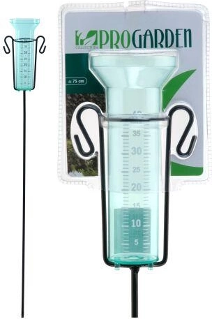Regnmåler med metalstativ 75 cm