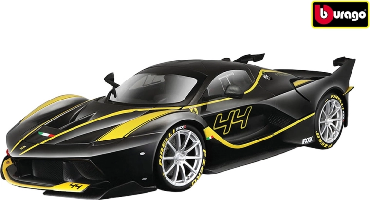 Bburago Ferrari FXX K sort bilmodel i skala 1:18