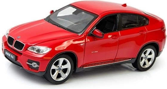 BMW X6 Rastar-bilmodel i skala 1:24 – Rød