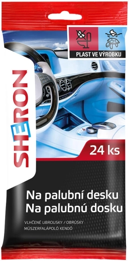 Vådservietter til instrumentbræt SHERON 24 stk.