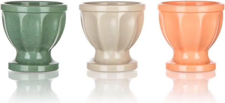 Plastisk æggekop Culinaria, mix af farver, 3 stk.