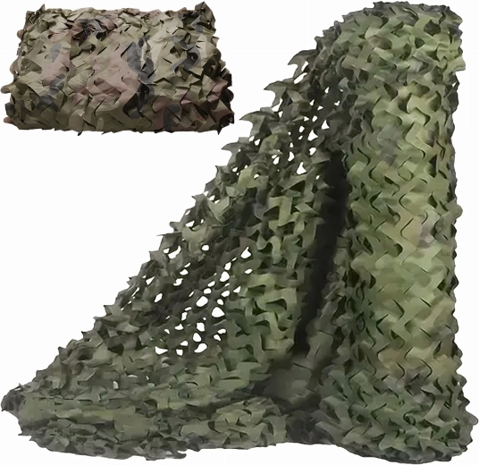 Militært camouflagenet moro 2 × 2 m til altan (afskærmning) - 1 stk.